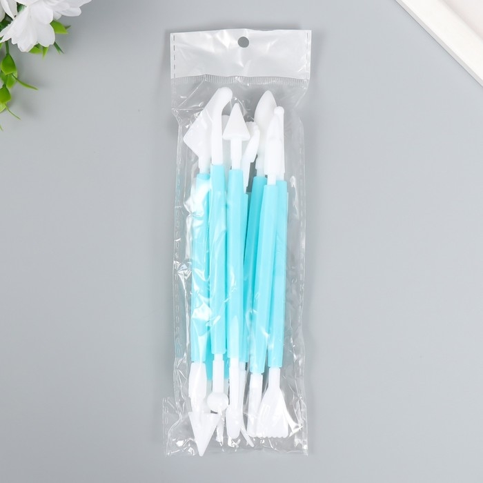 Инструмент для моделирования пластик набор 8 шт 15,5 см МИКС Инструмент для моделирования пластик набор 8 шт 15,5 см МИКС