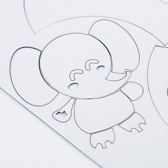 Наклейки интерьерные Наклейки интерьерные "Слоник", детские, декор на стену, панно 61 х 80 см