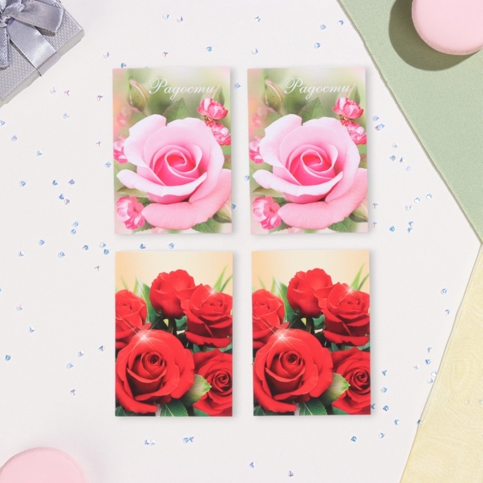 Набор мини-открыток  Набор мини-открыток "Пожелания - 3" ромашка, 40 штук, 5 х 7 см