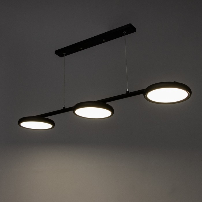 Люстра Люстра "Нильсин" 3хLED 72Вт 3000-6000К черный 100х20х100 см