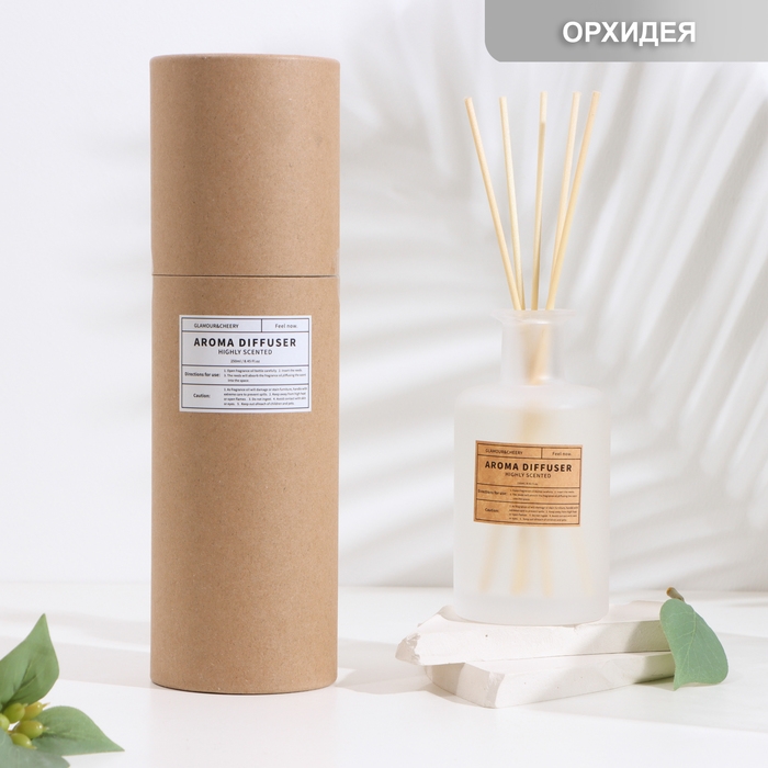 Диффузор ароматический в тубусе Диффузор ароматический в тубусе "AmeHome", 250 мл, орхидея морзе