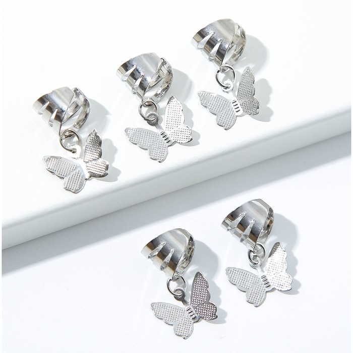 Заколки пирсинг для волос «Будь собой», 5 шт., 2 х 1 х 2 см Заколки пирсинг для волос «Будь собой», 5 шт., 2 х 1 х 2 см