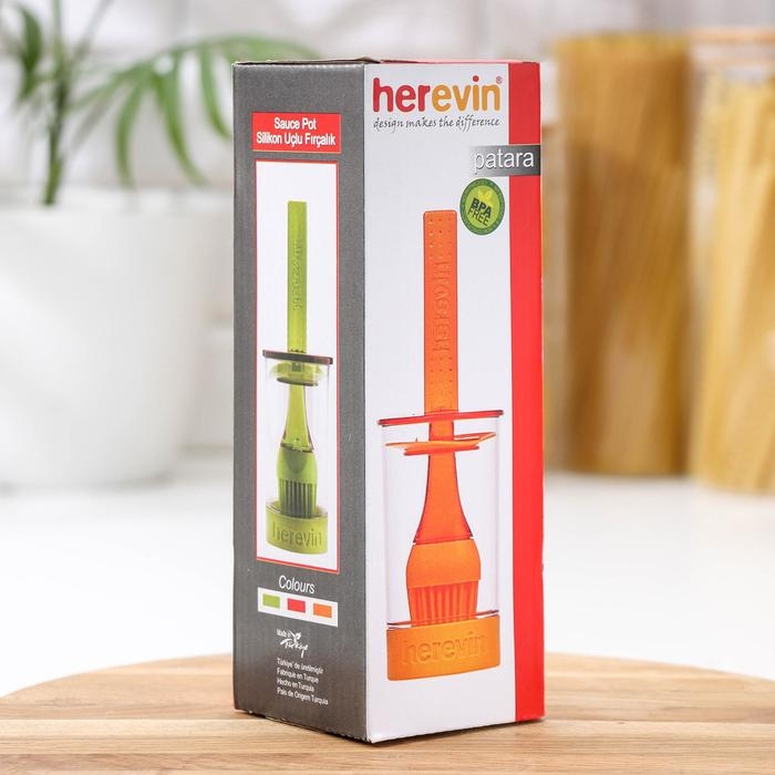 Кисть с ёмкостью «Турис», силикон, 20×7 см, цвет МИКС Кисть с ёмкостью «Турис», силикон, 20×7 см, цвет МИКС