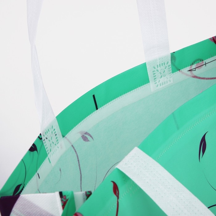 Сумка хозяйственная без застёжки, цвет зелёный Сумка хозяйственная без застёжки, цвет зелёный