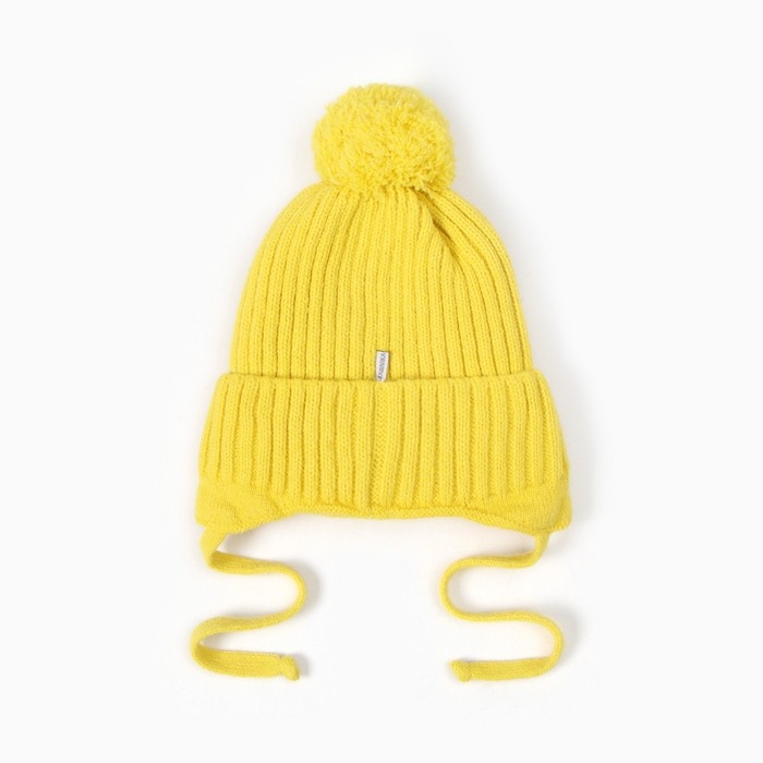 Шапка детская, цвет жёлтый, размер 52-54 Шапка детская, цвет жёлтый, размер 52-54