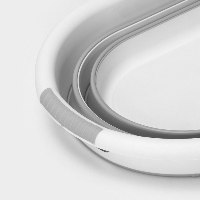 Таз складной «Флекс», 17.5 л, 33.5×49×6.5 см, цвет смоки Таз складной «Флекс», 17.5 л, 33.5×49×6.5 см, цвет смоки