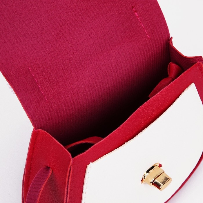 Сумка детская для девочки на застёжке, цвет малиновый Сумка детская для девочки на застёжке, цвет малиновый