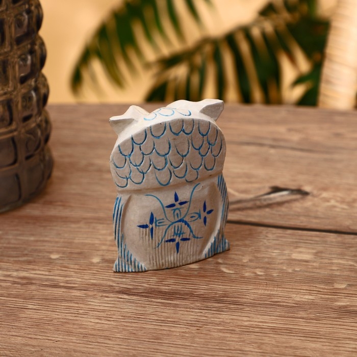 Сувенир Сувенир "Сова - цветочная роспись" дерево 10 см