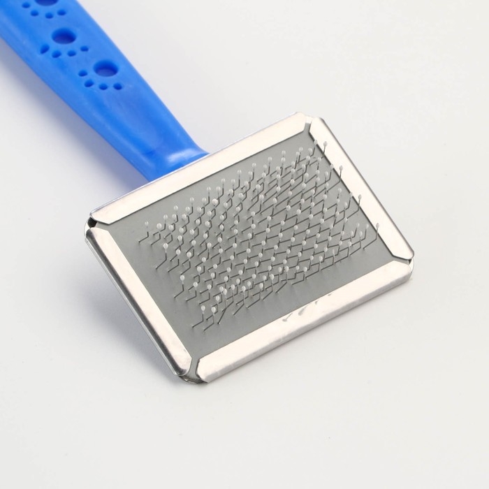 Пуходерка  Пуходерка "Лапки" малая с каплями, 6 х 12 см, синяя