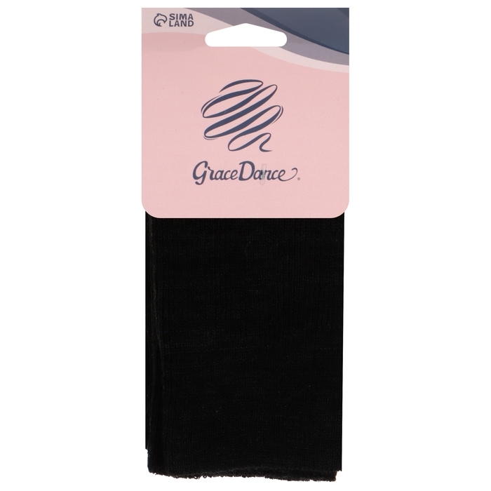 Гетры для гимнастики и танцев Grace Dance №1, длина 30 см, цвет чёрный Гетры для гимнастики и танцев Grace Dance №1, длина 30 см, цвет чёрный