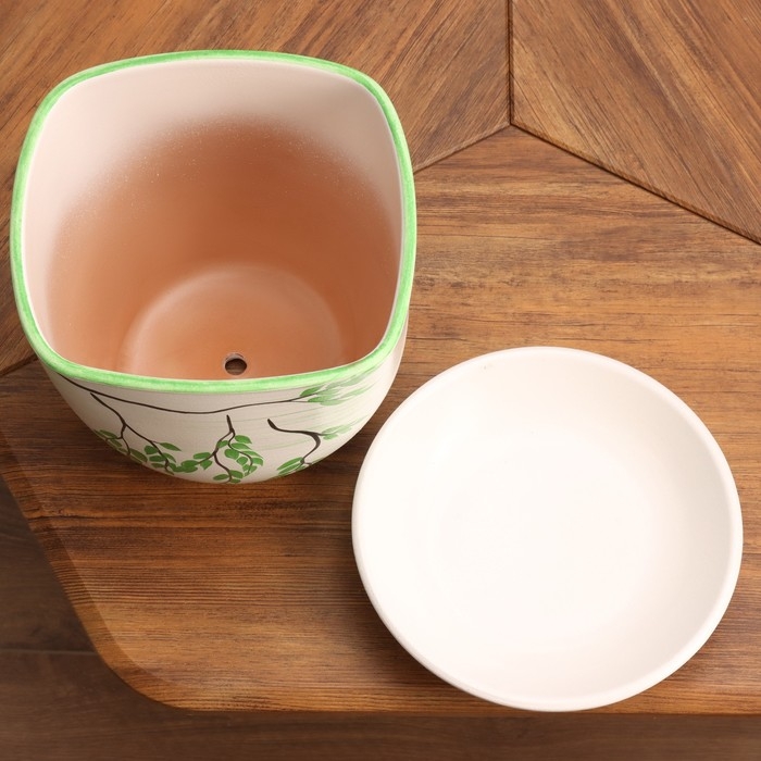 Горшок цветочный Горшок цветочный "Кустарник" роспись 6 л