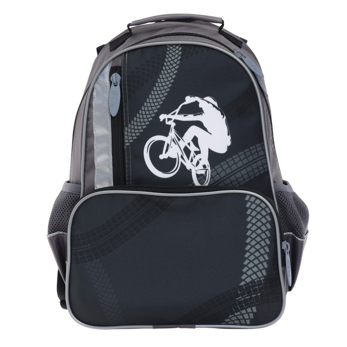 Рюкзак школьный, 37 х 26 х 13 см, эргономичная спинка, Calligrata ОРТ  Рюкзак школьный, 37 х 26 х 13 см, эргономичная спинка, Calligrata ОРТ "Велосипед"