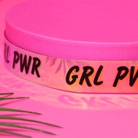 Ремень женский голография "GRL PWR"