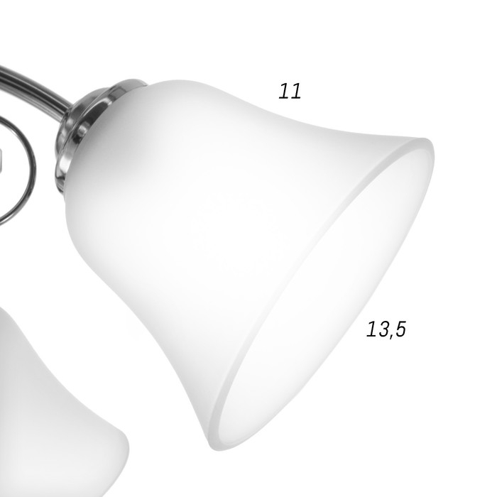 Люстра 2027/5 E27 60Вт хром 55х55х25 см BayerLux