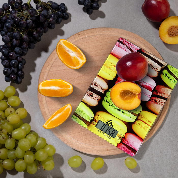 Весы кухонные Luazon LVK-702  Весы кухонные Luazon LVK-702 "Макаруны", электронные, до 7 кг