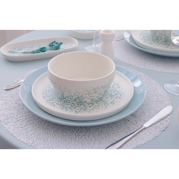 Салатник фарфоровый Magistro «Лунный океан», 600 мл, d=14 см