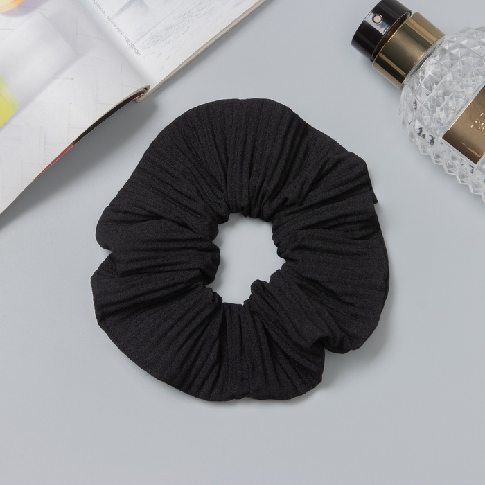 Резинка для волос Резинка для волос "Орбита" жатка классика, 12 см, чёрный