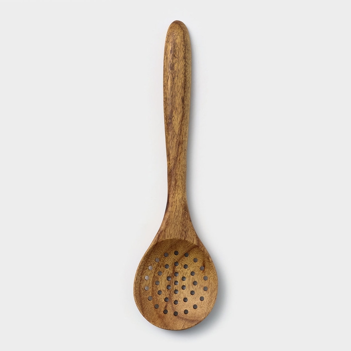 Ложка - шумовка, 28,5×7,8 см, акация Ложка - шумовка, 28,5×7,8 см, акация
