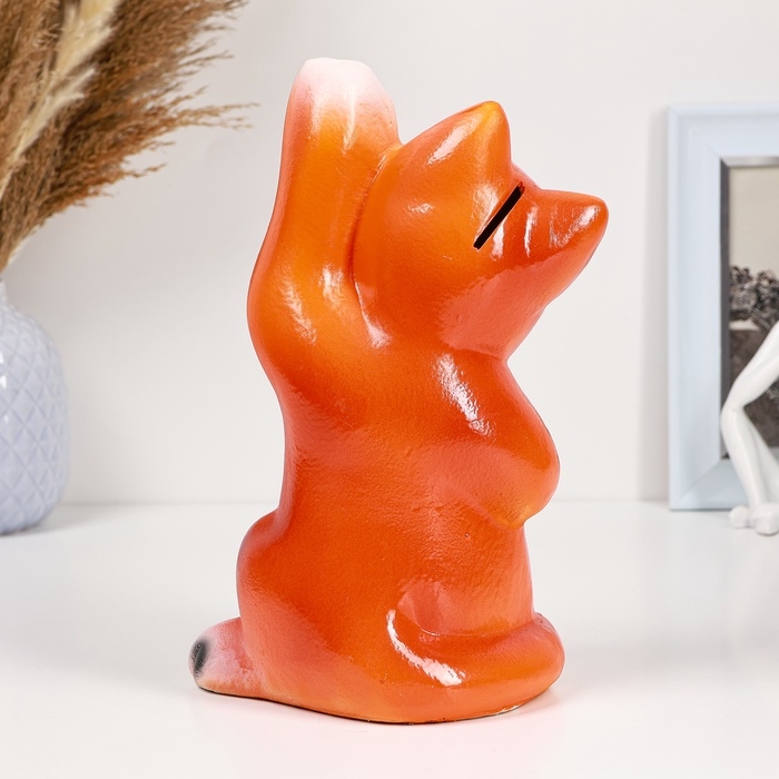 Копилка Копилка "Кот Привет" 25х14см, рыжий