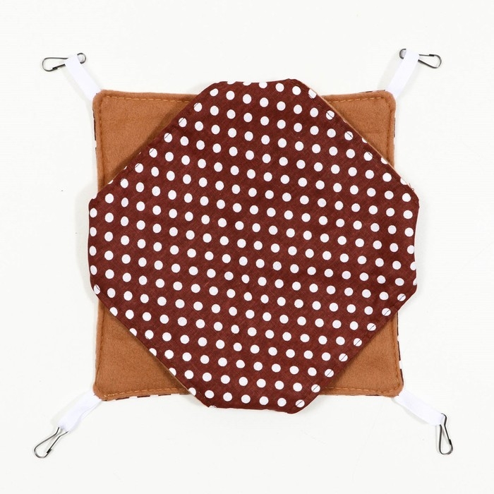 Гамак Гамак "Подвесной" для грызунов 23*23 см, бязь, флис