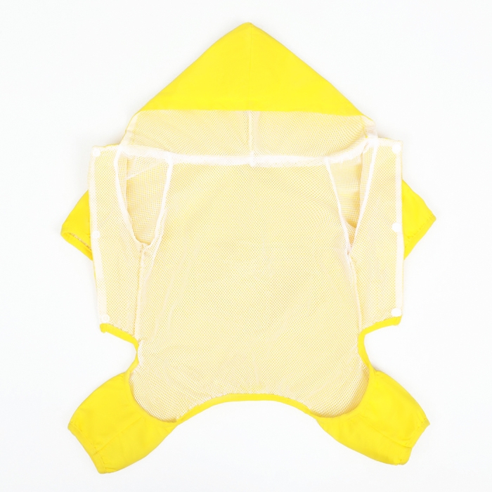 Комбинезон для собак, демисезонный с подкладом, размер L (ДС 32, Ог 48 см), желтый Комбинезон для собак, демисезонный с подкладом, размер L (ДС 32, Ог 48 см), желтый