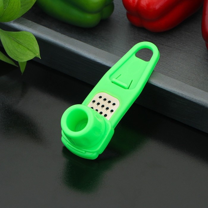 Тёрка для чеснока с держателем Доляна, 14 см, малая, цвет МИКС Тёрка для чеснока с держателем Доляна, 14 см, малая, цвет МИКС