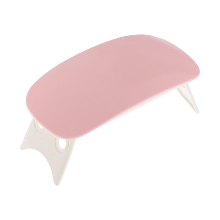 Лампа для гель лака Luazon LUF-22, LED, 6 Вт, 6 диодов, таймер 45/60 с, USB, розовая Лампа для гель лака Luazon LUF-22, LED, 6 Вт, 6 диодов, таймер 45/60 с, USB, розовая