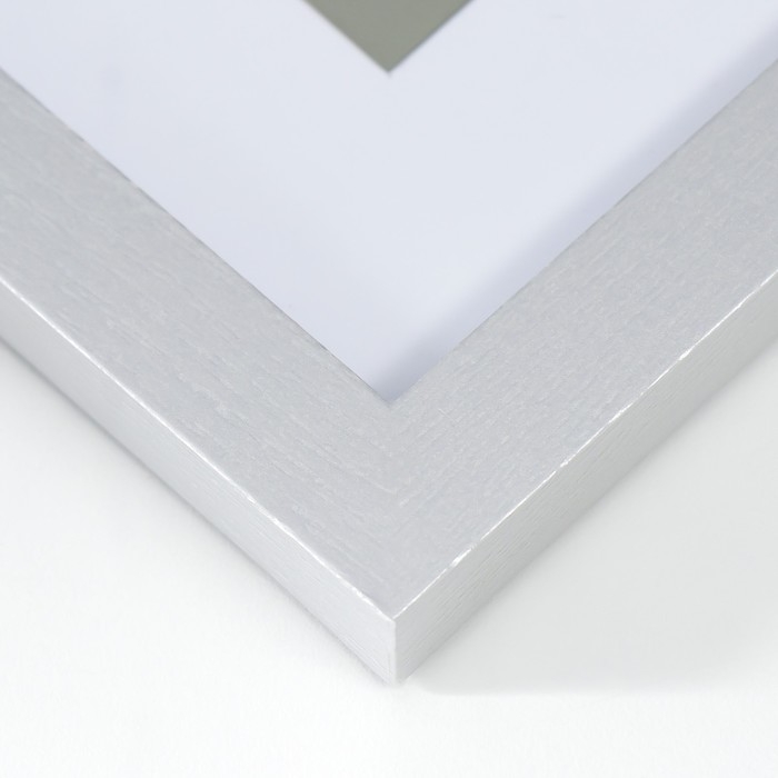 Фоторамка МДФ Фоторамка МДФ "Ellis" 15x20 см, с паспарту, серебро