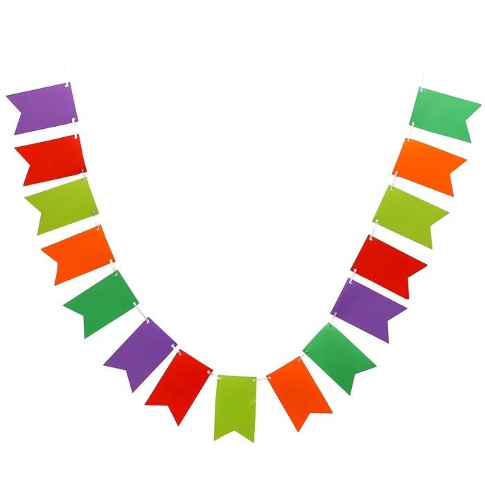 Гирлянда «Флажки» длина — 2,5 м Гирлянда «Флажки» длина — 2,5 м