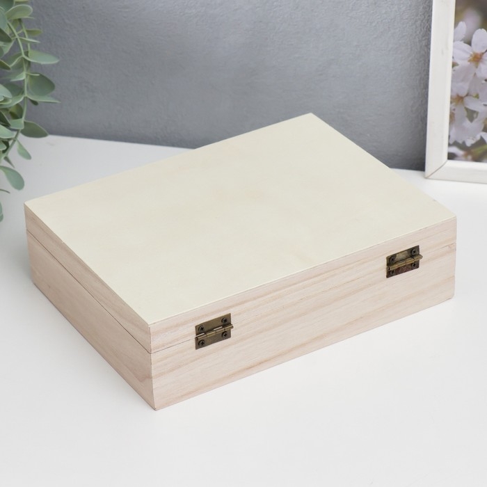 Шкатулка дерево под роспись Шкатулка дерево под роспись "Прямоугольная" 6х21,5х16,5 см