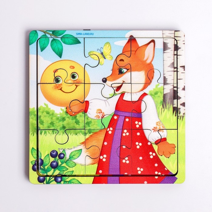 Пазл «Колобок», 9 деталей Пазл «Колобок», 9 деталей