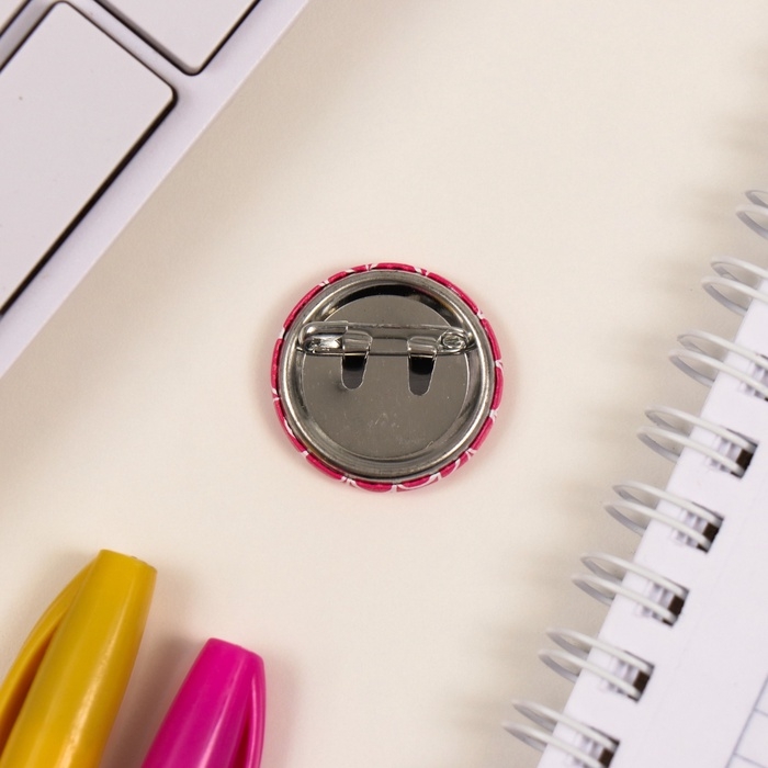 Значки закатные набор 8 шт d=25 мм Значки закатные набор 8 шт d=25 мм "Розовые" 16,5х17 см