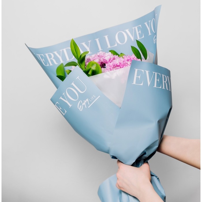 Плёнка для цветов упаковочная матовая прозрачная «Белая», 0.6 x 10 м Плёнка для цветов упаковочная матовая прозрачная «Белая», 0.6 x 10 м