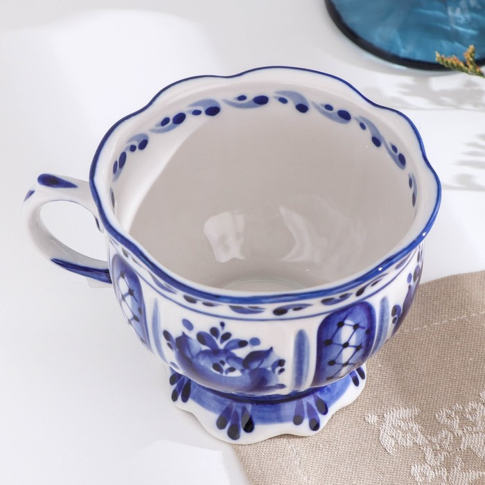 Чашка «Надежда», 12х10х8 см, гжель Чашка «Надежда», 12х10х8 см, гжель