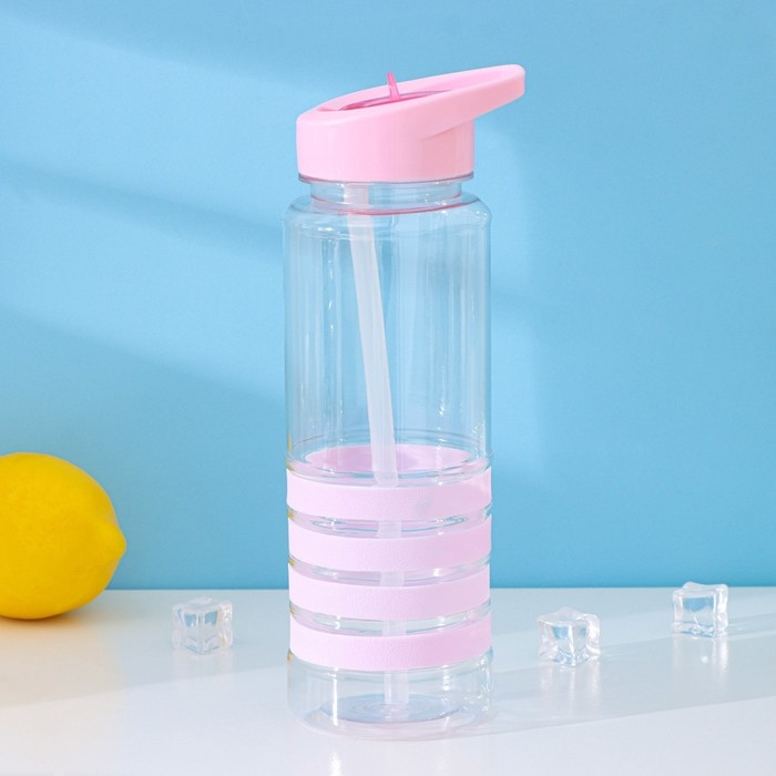 Бутылка с трубочкой Доляна «Спорт», 700 мл, 23,5×7,5×8,5 см, цвет МИКС Бутылка с трубочкой Доляна «Спорт», 700 мл, 23,5×7,5×8,5 см, цвет МИКС