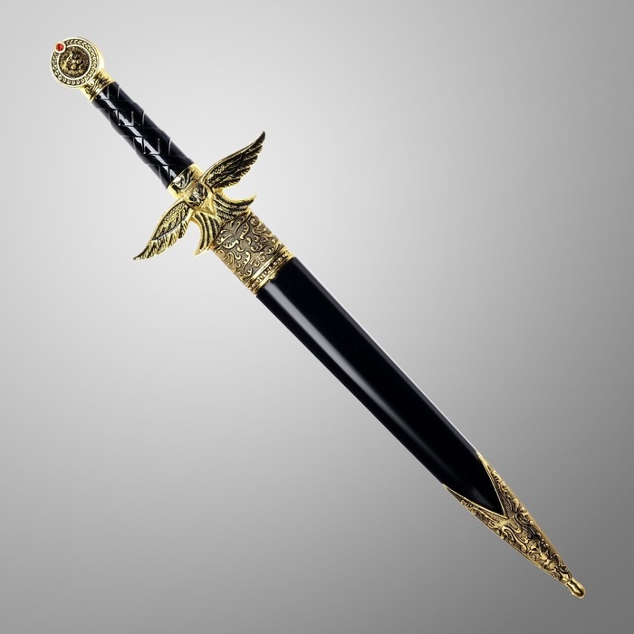 Сув-ое оружие кортик ножны металл золотой орел в виде упора рукояти огранка на ножнах 39 см Сув-ое оружие кортик ножны металл золотой орел в виде упора рукояти огранка на ножнах 39 см