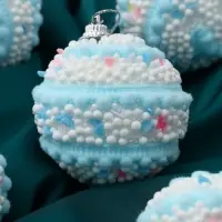 Ёлочные шары &laquo;Маттео&raquo;, d=6 см, набор 6 шт. голубые