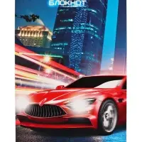 Блокнот А6, 40 листов в клетку на скрепке «Авто», обложка мелованный картон, МИКС