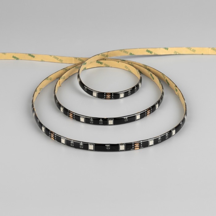 Комплект светодиодной ленты Luazon Lighting 5 м, IP65, SMD5050, 30 LED/м, USB, пульт ДУ, приложение, RGB Комплект светодиодной ленты Luazon Lighting 5 м, IP65, SMD5050, 30 LED/м, USB, пульт ДУ, приложение, RGB