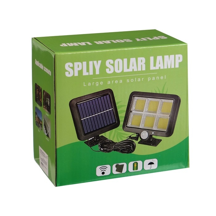 Светодиодный прожектор на солнечной батарее 18 Вт, выносная панель, 15×11×4 см, 6500К Светодиодный прожектор на солнечной батарее 18 Вт, выносная панель, 15×11×4 см, 6500К