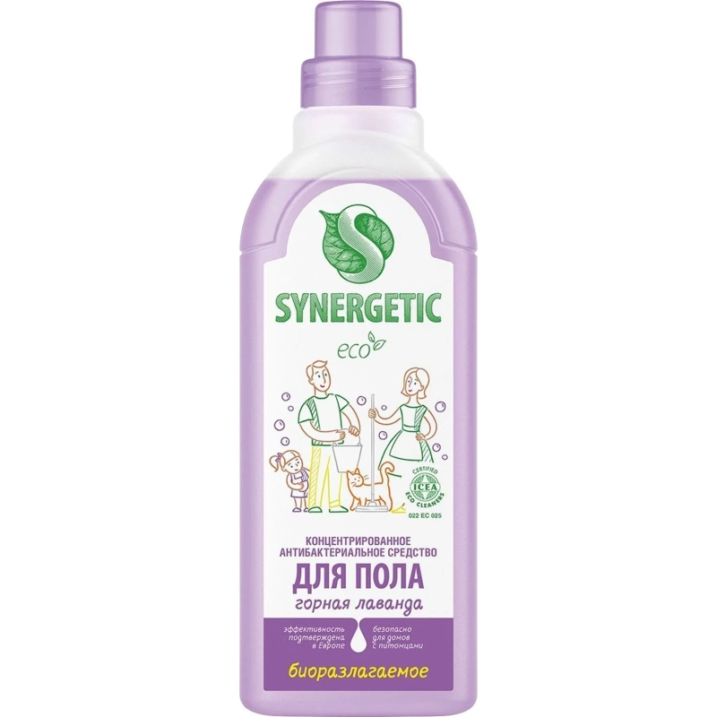 Средство для мытья пола Synergetic Горная лаванда 750мл