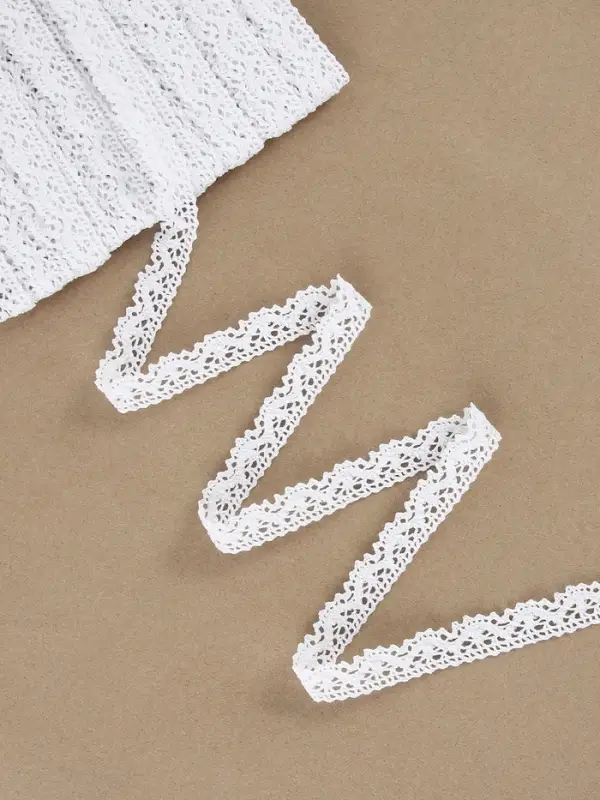 Кружево вязаное Арт Узор, 14 мм, 15&plusmn;1 м, белое