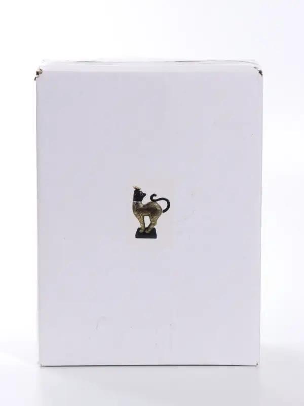Фигурка полистоун &laquo;Чёрная кошка с бабочкой на носу&raquo;, 16&times;6&times;21.5 см