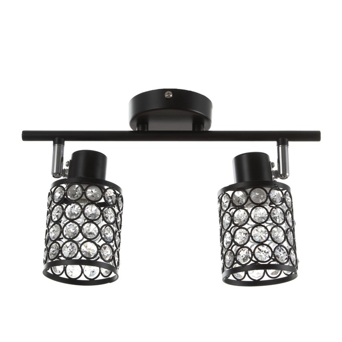 Люстра Люстра "Моки" 2хЕ14 40Вт черный 40х19 см