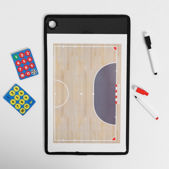 Тактическая двусторонняя магнитная доска для мини-футбол, 38 х 23 см Тактическая двусторонняя магнитная доска для мини-футбол, 38 х 23 см