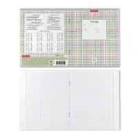 Тетрадь 12л кл ErichKrause Optima Нов.шотландка, мел кар., офсет, микс