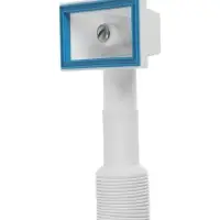 Сифон для мойки ZEIN, 3 1/2&rsquo;&rsquo;*40мм, прямоугольный перелив, с гофротрубой 40/50 мм