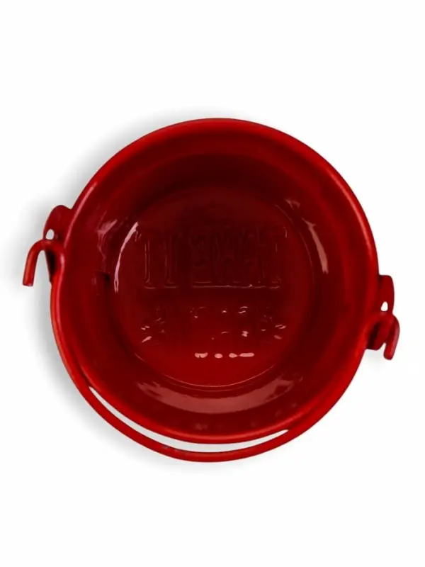 Декоративное кашпо для цветов &laquo;Ведёрко Томми&raquo;, 6&times;6 см, металл, красное