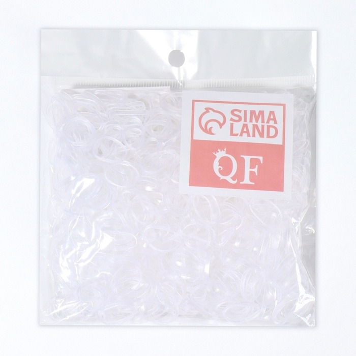 Силиконовые резинки для волос, набор, d = 1,3 см, 50 гр, цвет прозрачный Силиконовые резинки для волос, набор, d = 1,3 см, 50 гр, цвет прозрачный