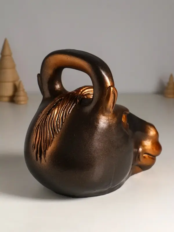 Копилка Копилка "Гиря конь" 21×25 см, бронза